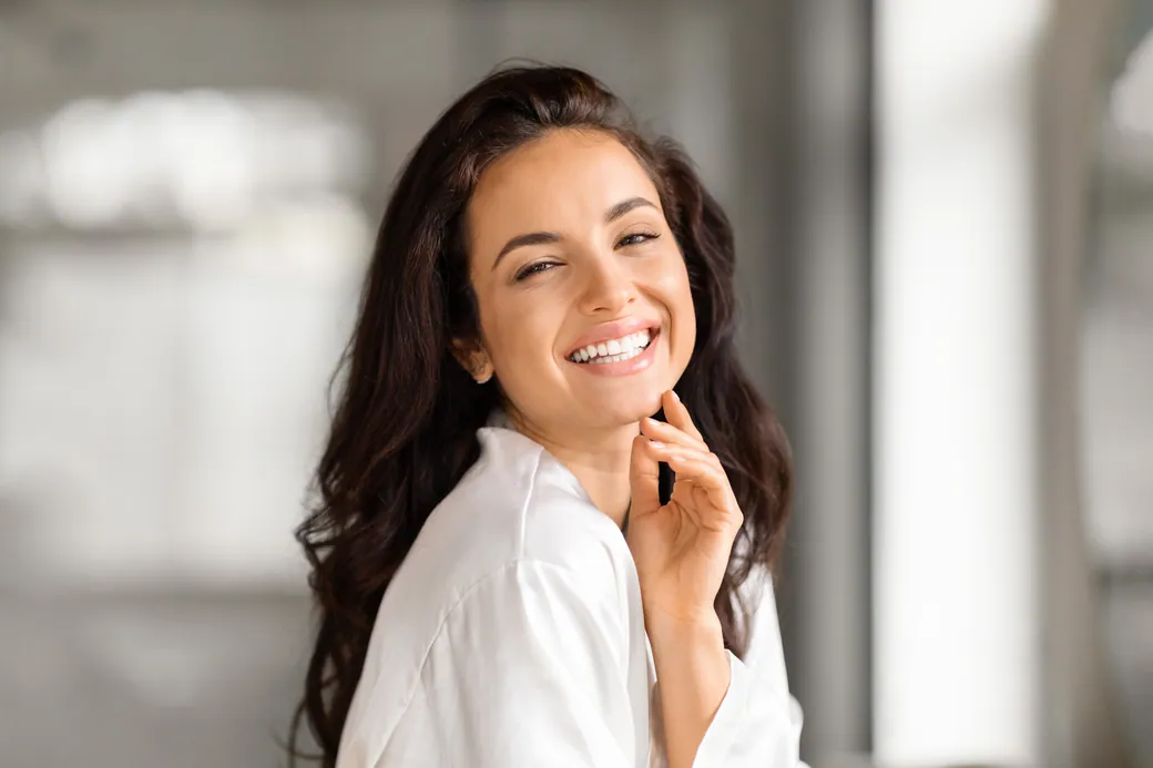 Woman with a bright, healthy smile