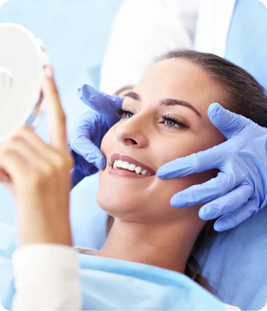 Laser teeth whitening treatment